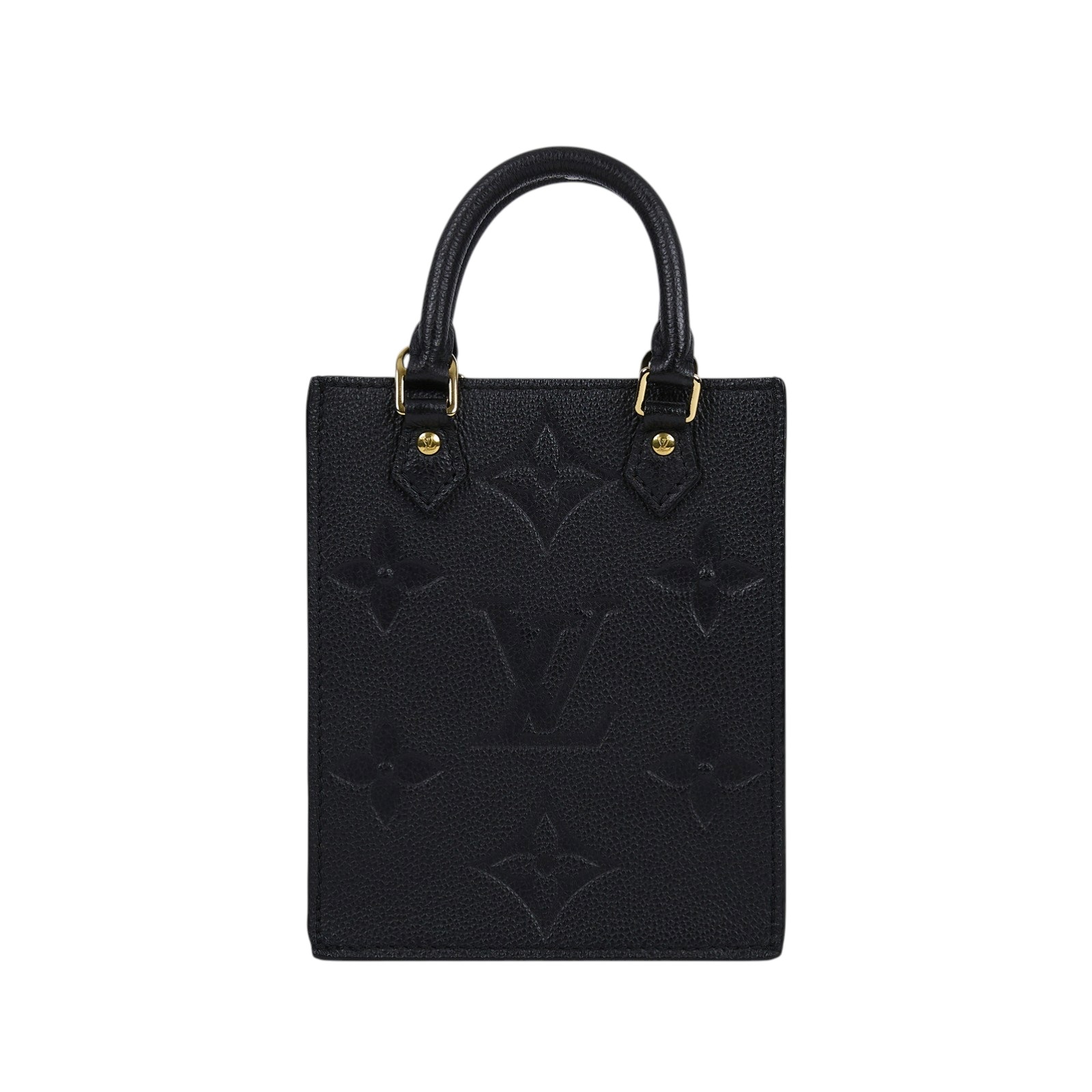 路易威登 LOUIS VUITTON Petit Sac Plat 黑色壓紋 迷你 琴譜包 M81417 晶片款  原廠盒子/防塵袋/購買證明正本/背帶