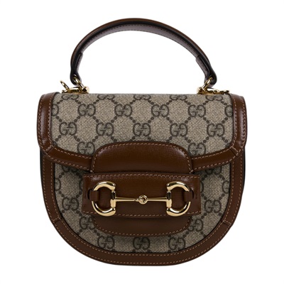 古馳 GUCCI Horsebit 1955 迷你 肩背 手提包 781387 92TCG 咖GG HORSEBIT 1955 MINI 防塵袋