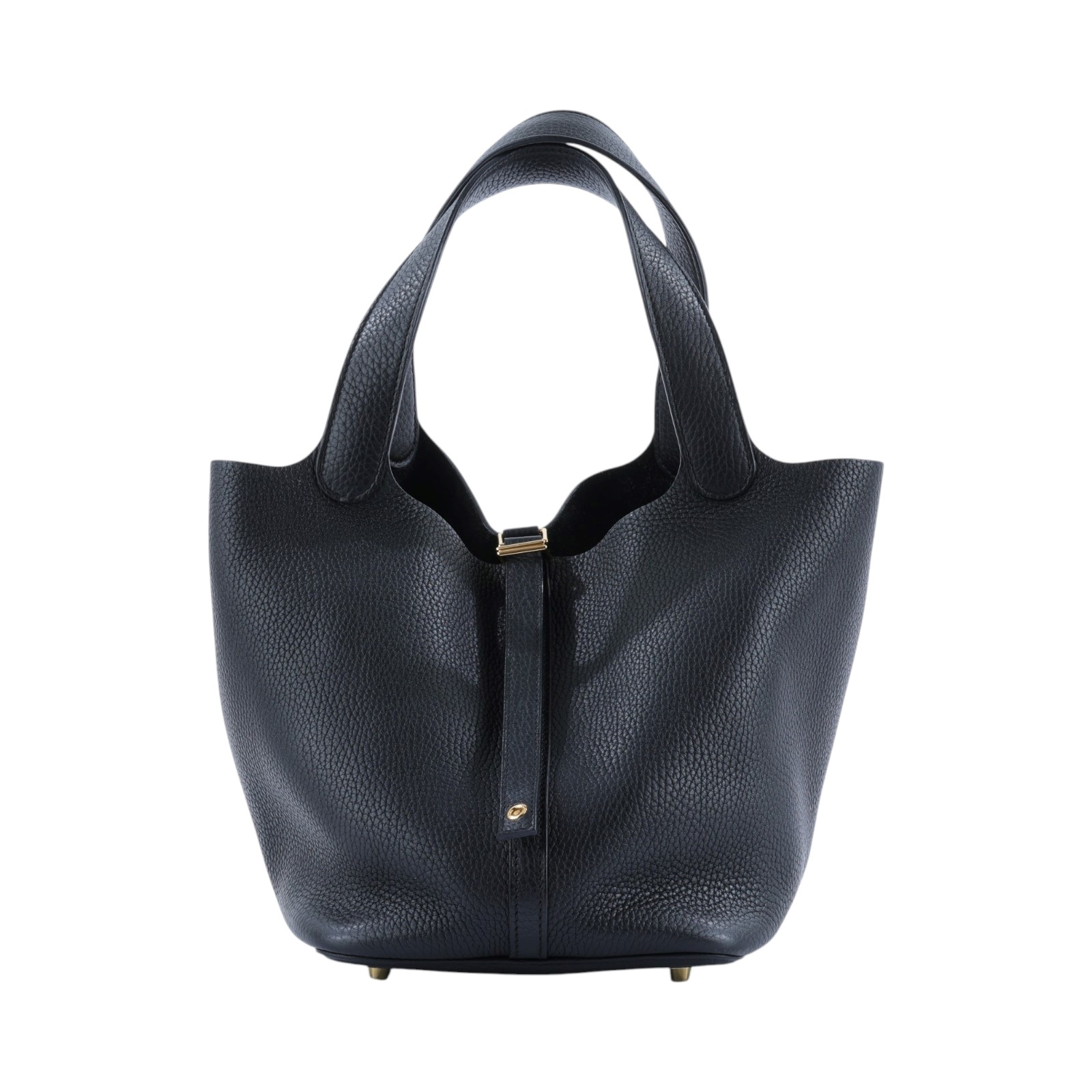 愛馬仕 Hermes Picotin Lock 22 菜籃子包 金色五金 黑色 H060991CC89 /C AM 003 UH  鎖組
