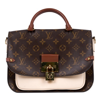 路易威登 LOUIS VUITTON Vaugirard 手提包 肩背包 斜背包 M44353 晶片款 原花拼色VAUGIRARD鎖頭包 原廠盒子/防塵袋/背帶