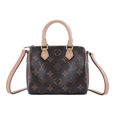 路易威登 LOUIS VUITTON Nano Speedy 經典帆布 手提 斜背 波士頓包 M61252  原廠盒子/防塵袋/購買證明正本