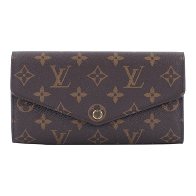 路易威登 LOUIS VUITTON Sarah 錢包 口蓋長夾 棕色 M60531 晶片款 原花內棕色SARAH掀蓋長夾 原廠盒子/防塵袋