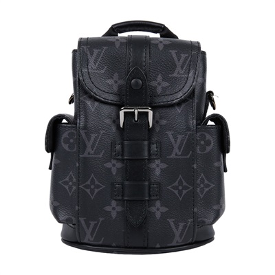 路易威登 LOUIS VUITTON Nano Christopher 後背包 M82769 晶片款  原廠盒子/防塵袋/背帶