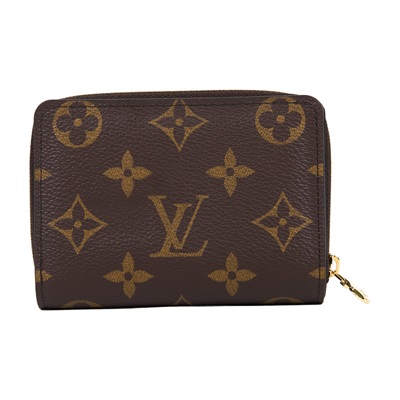 路易威登 LOUIS VUITTON Lou 錢包 零錢包 M81461 晶片款 原花LOU拉鍊短夾 原廠盒子/防塵袋