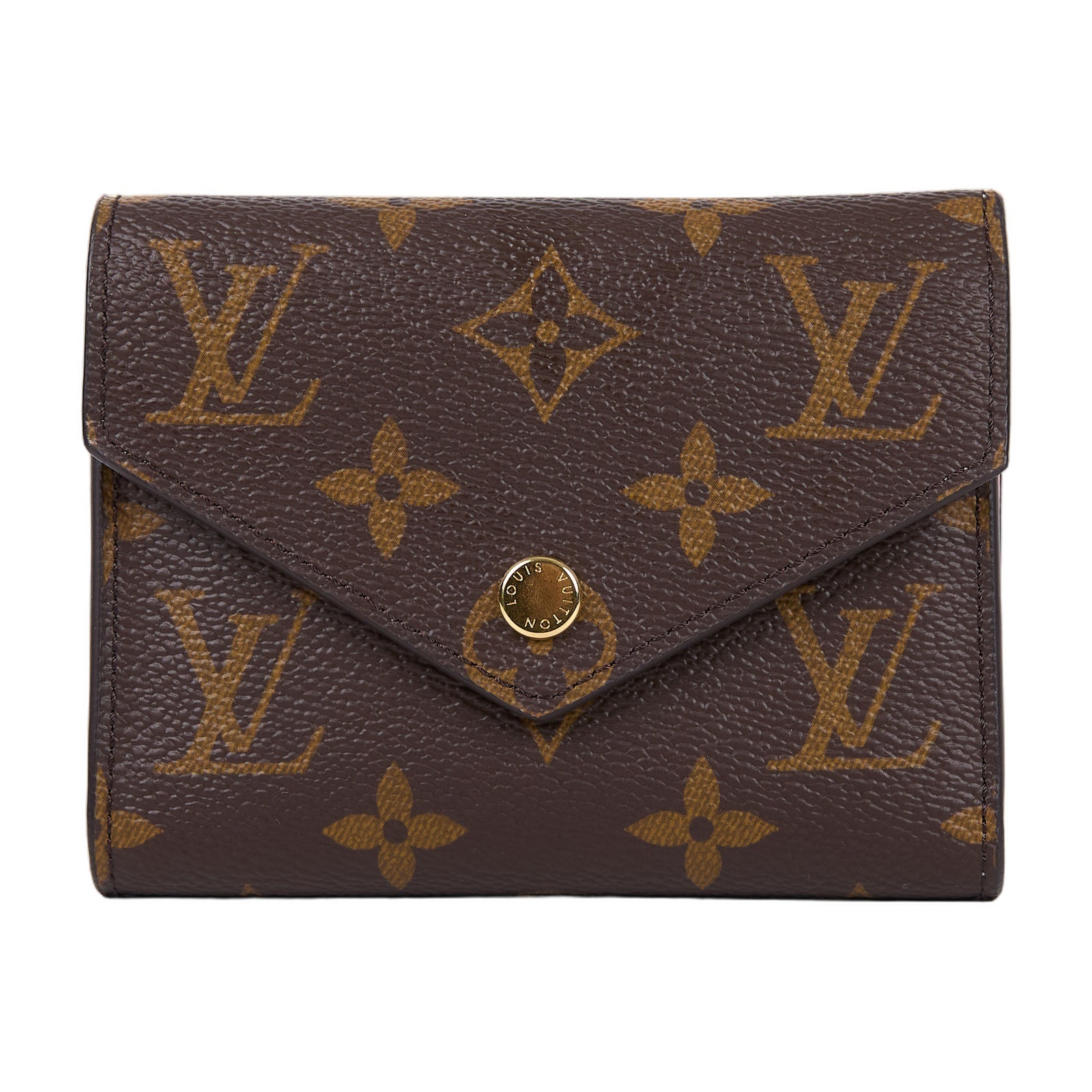 路易威登 LOUIS VUITTON Victorine 錢包 塗層帆布 芭蕾粉色 M62360 晶片款 原花粉VICTORINE三折短夾 原廠盒子/防塵袋