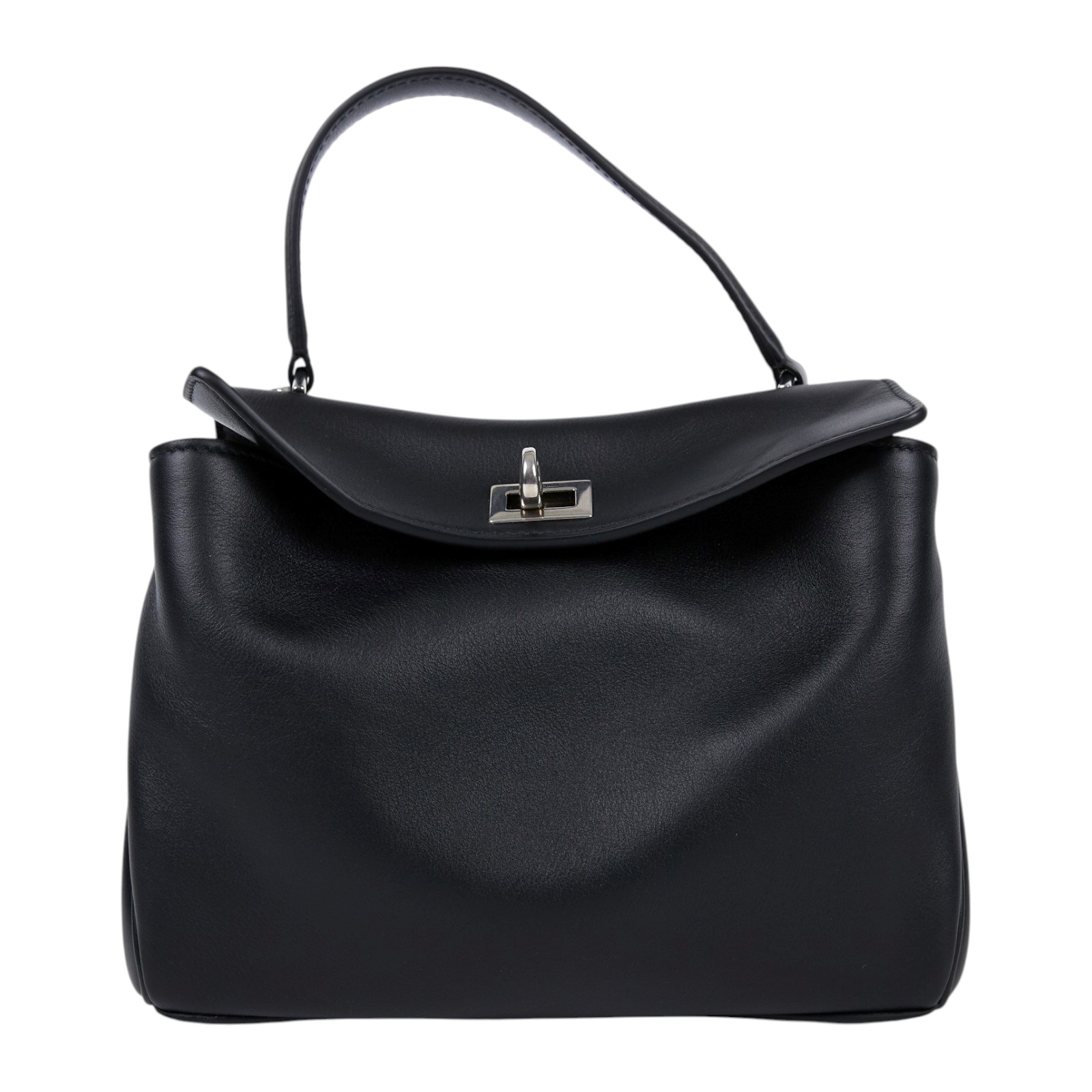 巴黎世家 BALENCIAGA Rodeo Mini 手提包 銀色五金 8437122AA4U 黑銀RODEO MINI 吊牌