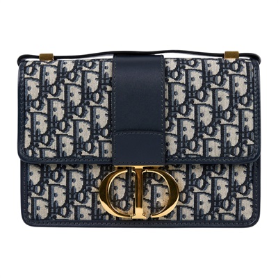 迪奧 CHRISTIAN DIOR 30 Montaigne 蒙田包 肩背包 斜背包 M9203UTZQ 藍緹花蒙田30 保證卡/防塵袋