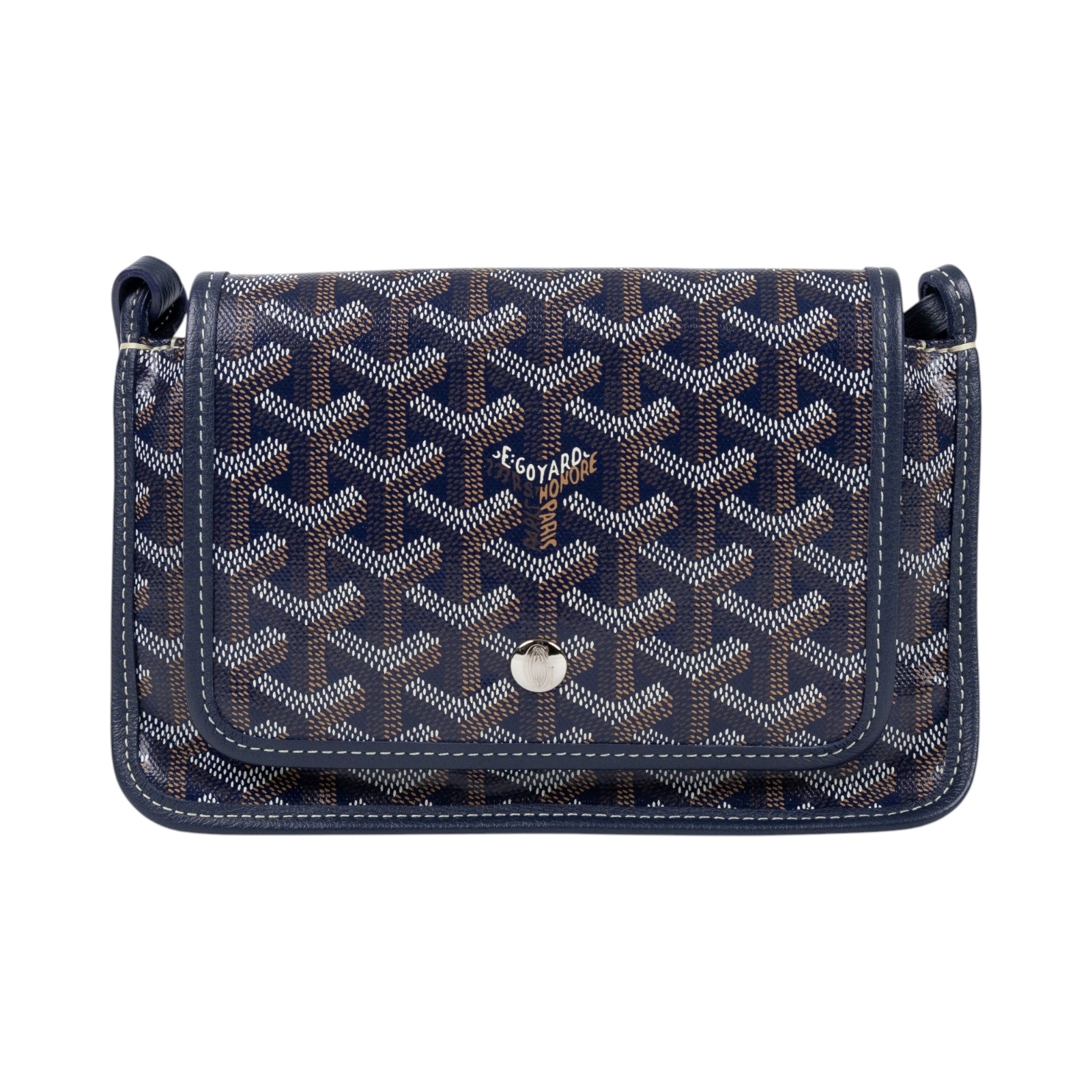 高雅德 GOYARD Plumet Pocket Wallet 肩背 隨身錢包 PLUMETPMLTY 深藍PLUMET 防塵袋