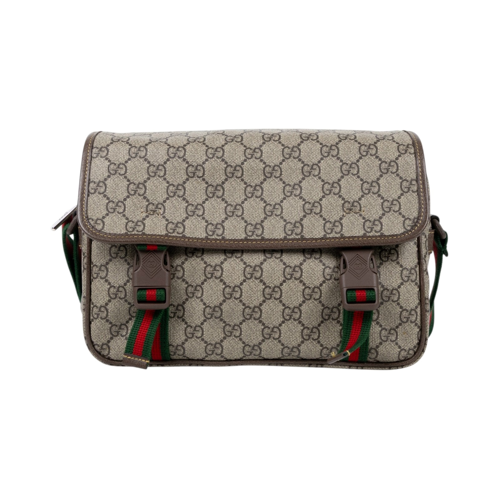 古馳 GUCCI 郵差包 肩背包 斜背包 760123 FACJN 咖GG郵差斜背包 原廠盒子/防塵袋/購買證明正本