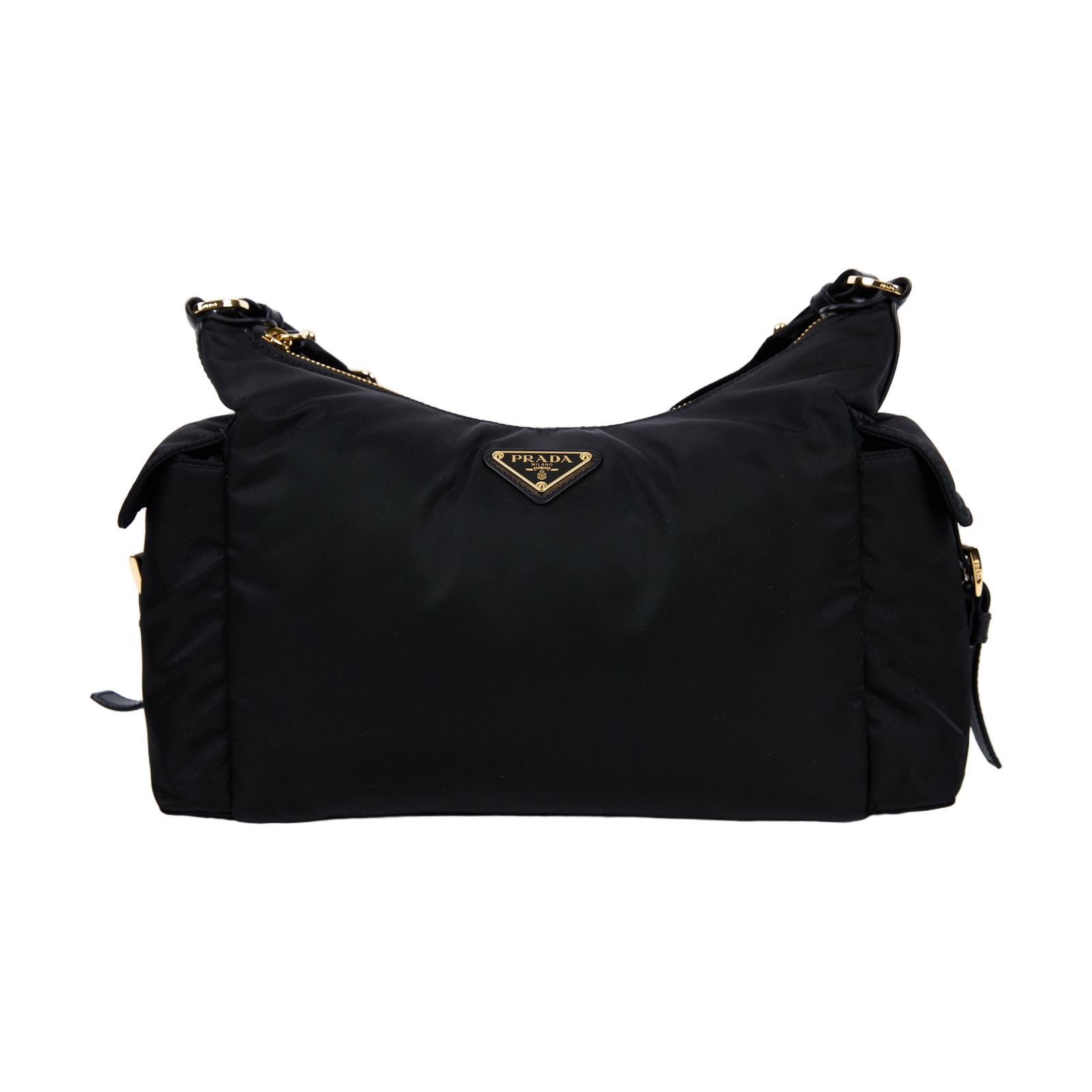 普拉達 PRADA Explore Re-Nylon 皮革 肩背包 大型 1BC264_RDLN 晶片款  防塵袋/背帶