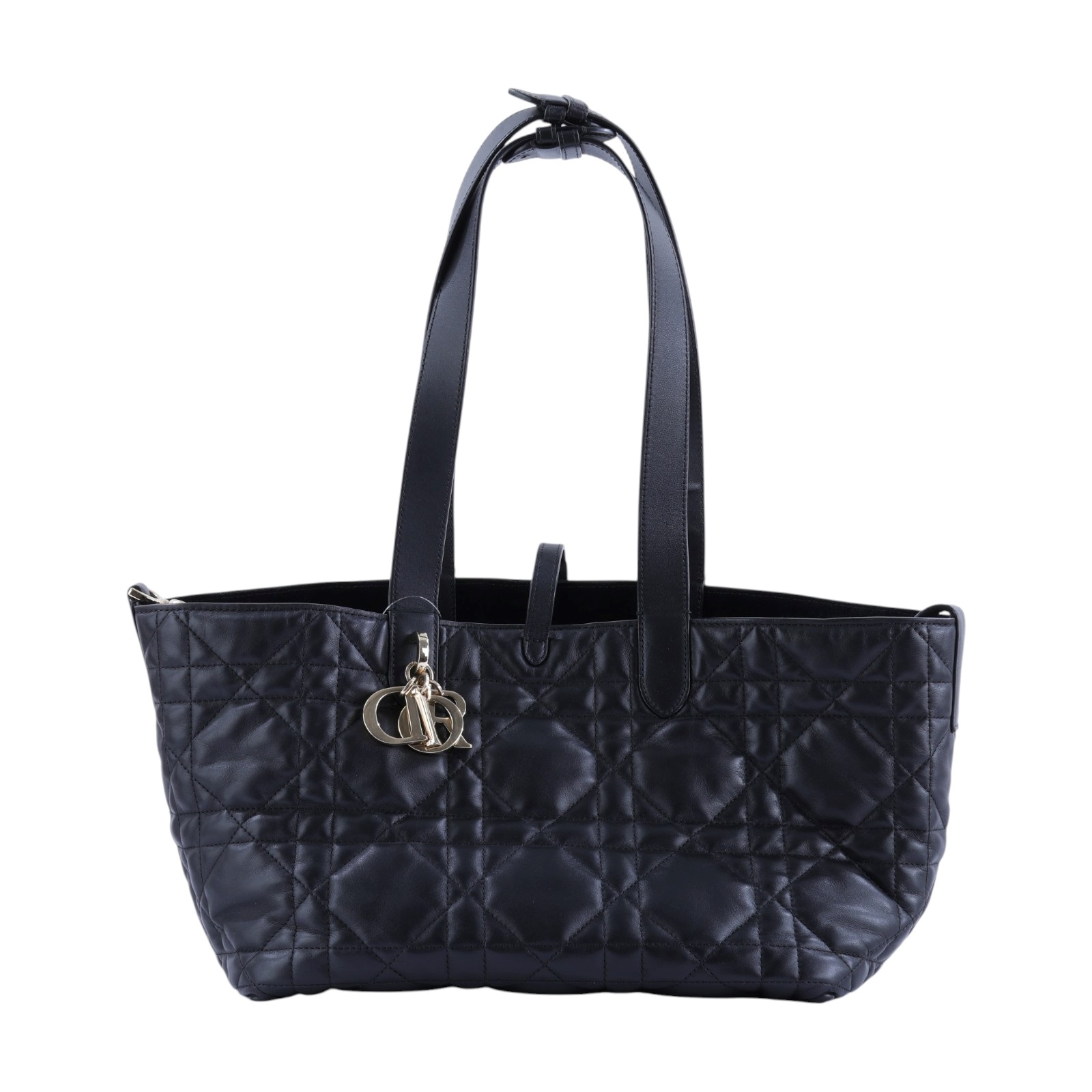 迪奧 CHRISTIAN DIOR Dior Toujours 中型 手提袋 小牛皮 M2821OSHJ 黑色Toujours 中型手提包 內袋