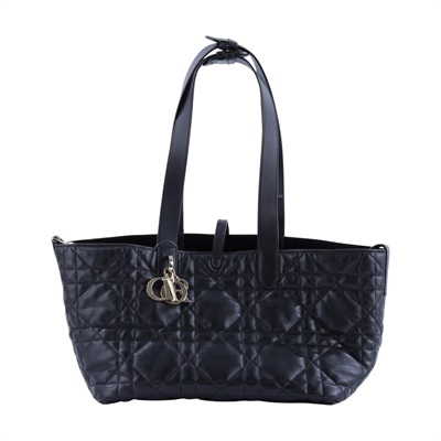迪奧 CHRISTIAN DIOR Dior Toujours 中型 手提袋 小牛皮 M2821OSHJ 黑色Toujours 中型手提包 內袋