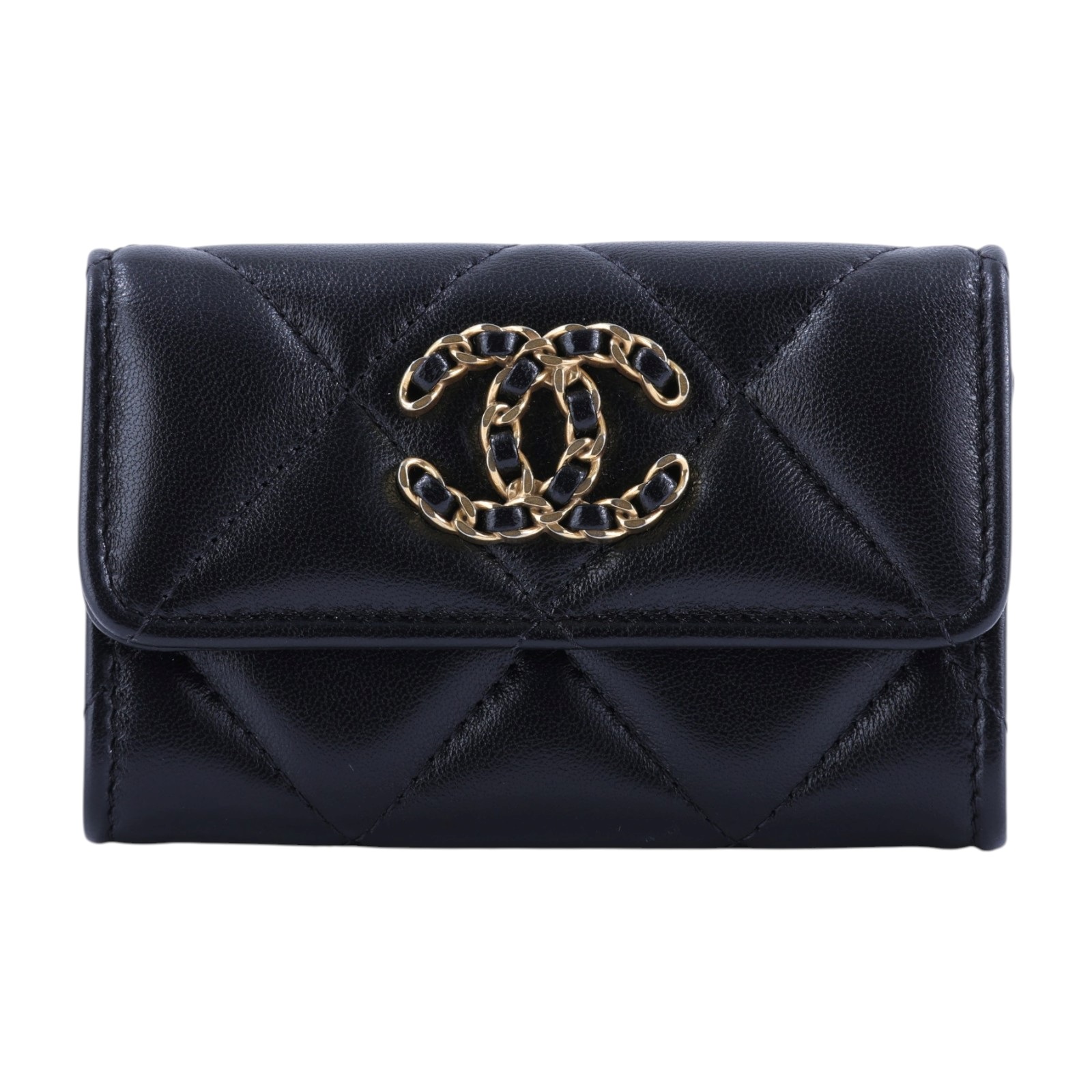 香奈兒 CHANEL 19 口蓋卡片夾 卡夾 AP1790 B04852 晶片款 黑金羊19卡包 原廠盒子/防塵袋/購買證明