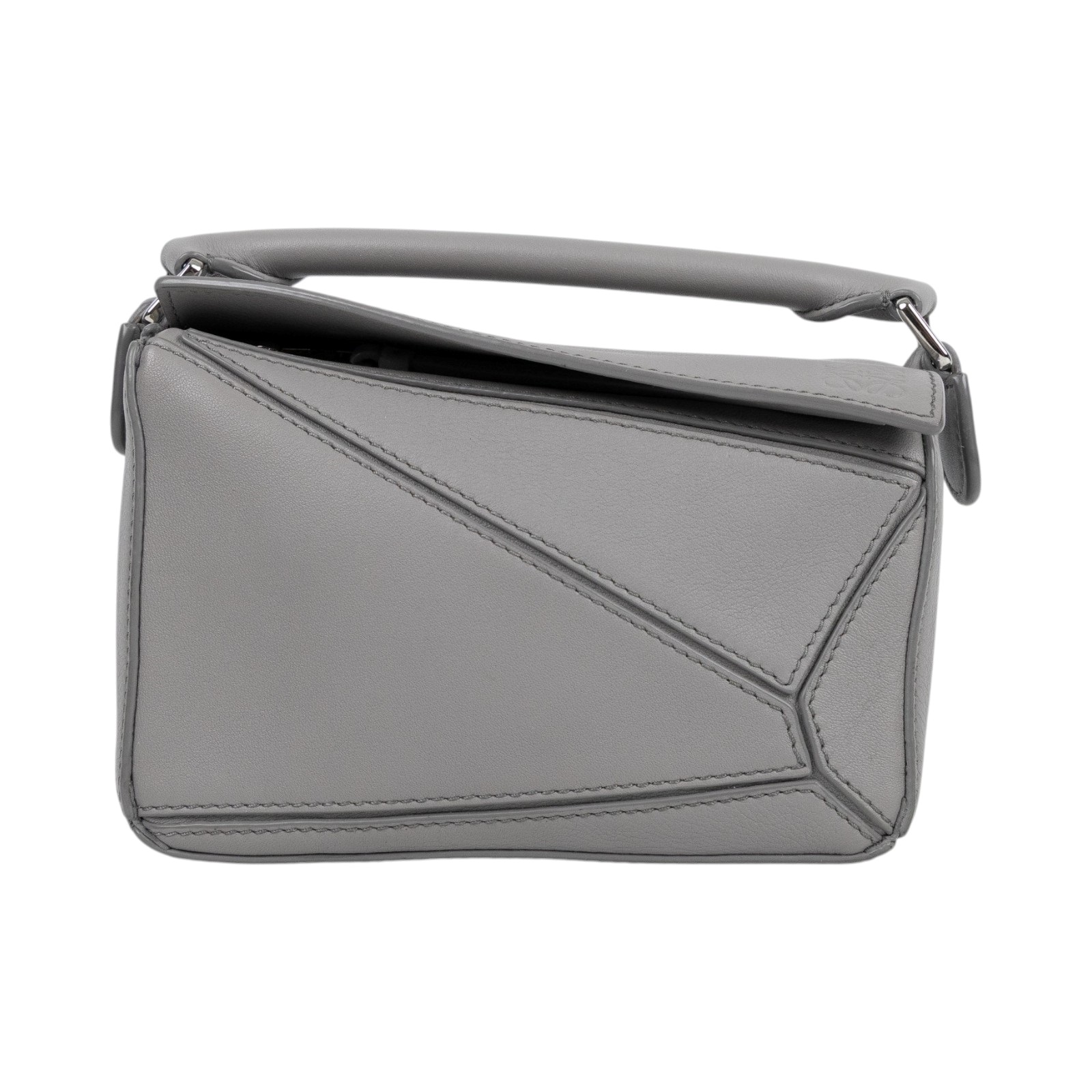 羅意威 LOEWE Puzzle mini 手提 肩背包 322.30.U95 灰MINI PUZZLE 防塵袋/背帶