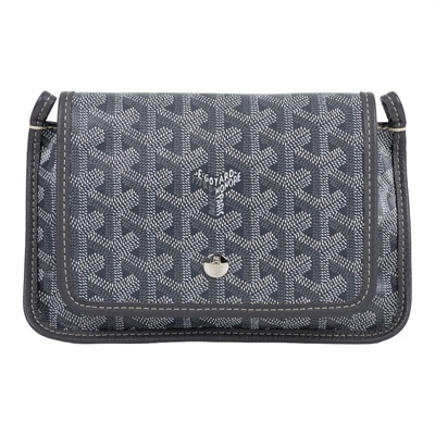 高雅德 GOYARD Plumet Pocket Wallet 肩背 隨身錢包 PLUMETPMLTY 灰PLUMET 防塵袋/背帶