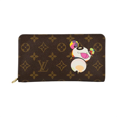 路易威登 LOUIS VUITTON 村上隆 Panda Porte Monnaie Zip 長夾 錢包 M61729 村上隆原花拉鍊長夾 無附屬品