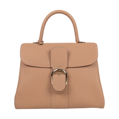 德爾沃 DELVAUX  Brillant GM 手提包  焦糖Brillant GM 防塵袋/背帶/鏡子
