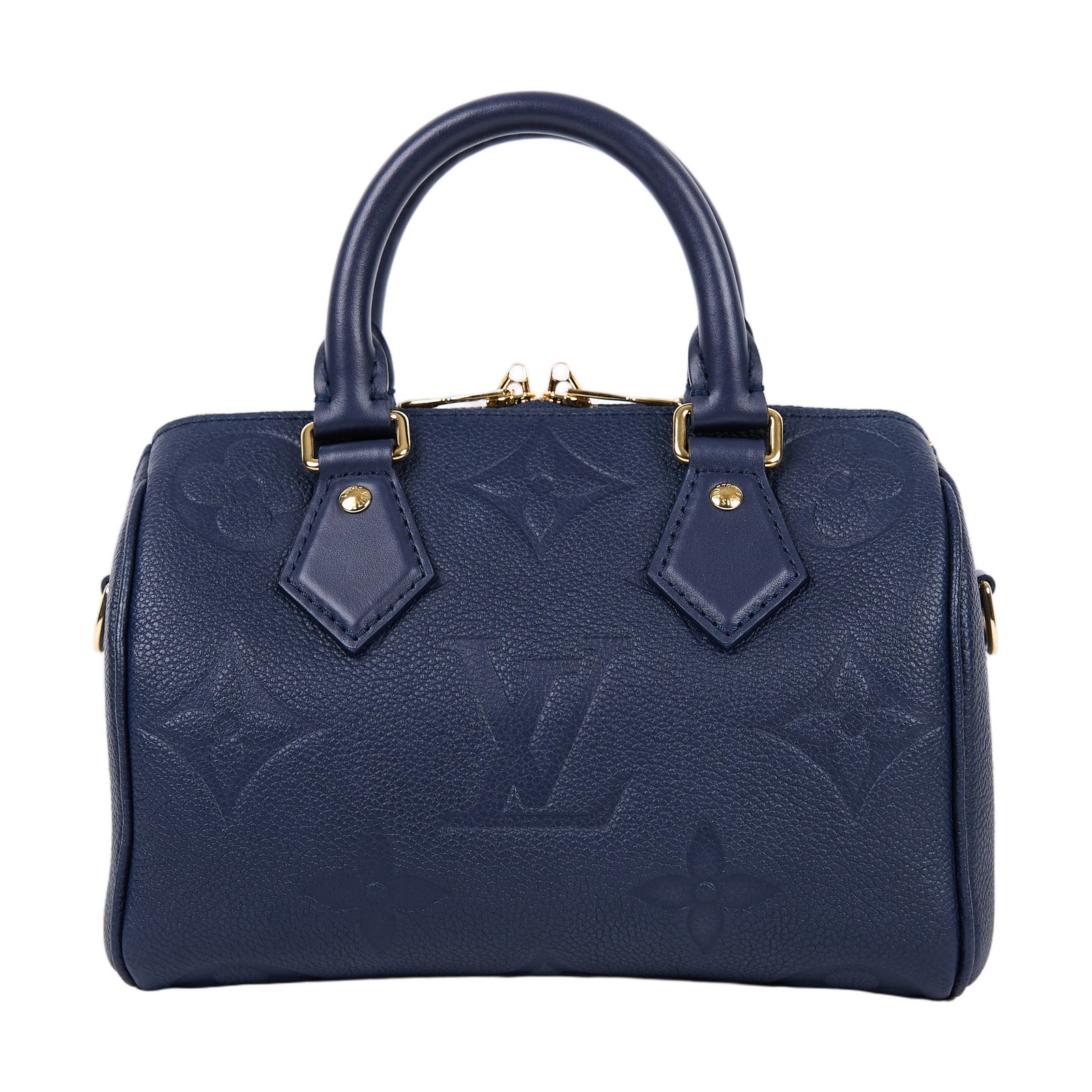 路易威登 LOUIS VUITTON Speedy Bandoulière 20 藍色 手提 斜背 波士頓包 M14200 晶片款  原廠盒子/防塵袋/國外購買證明/背帶/鎖組