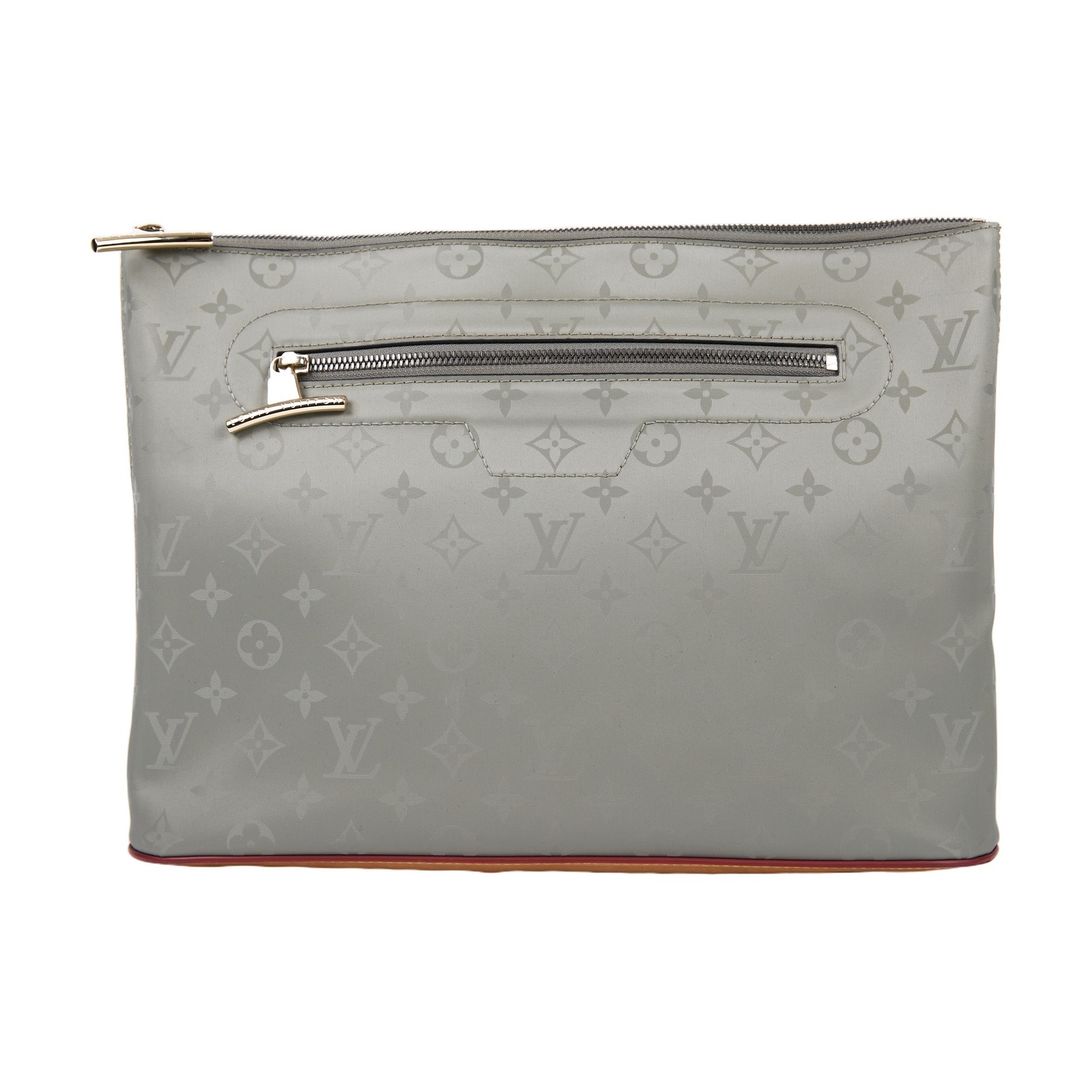 路易威登 LOUIS VUITTON Pochette Cosmos 手拿包 M63240 灰綠太空系列手拿包1 原廠盒子/防塵袋