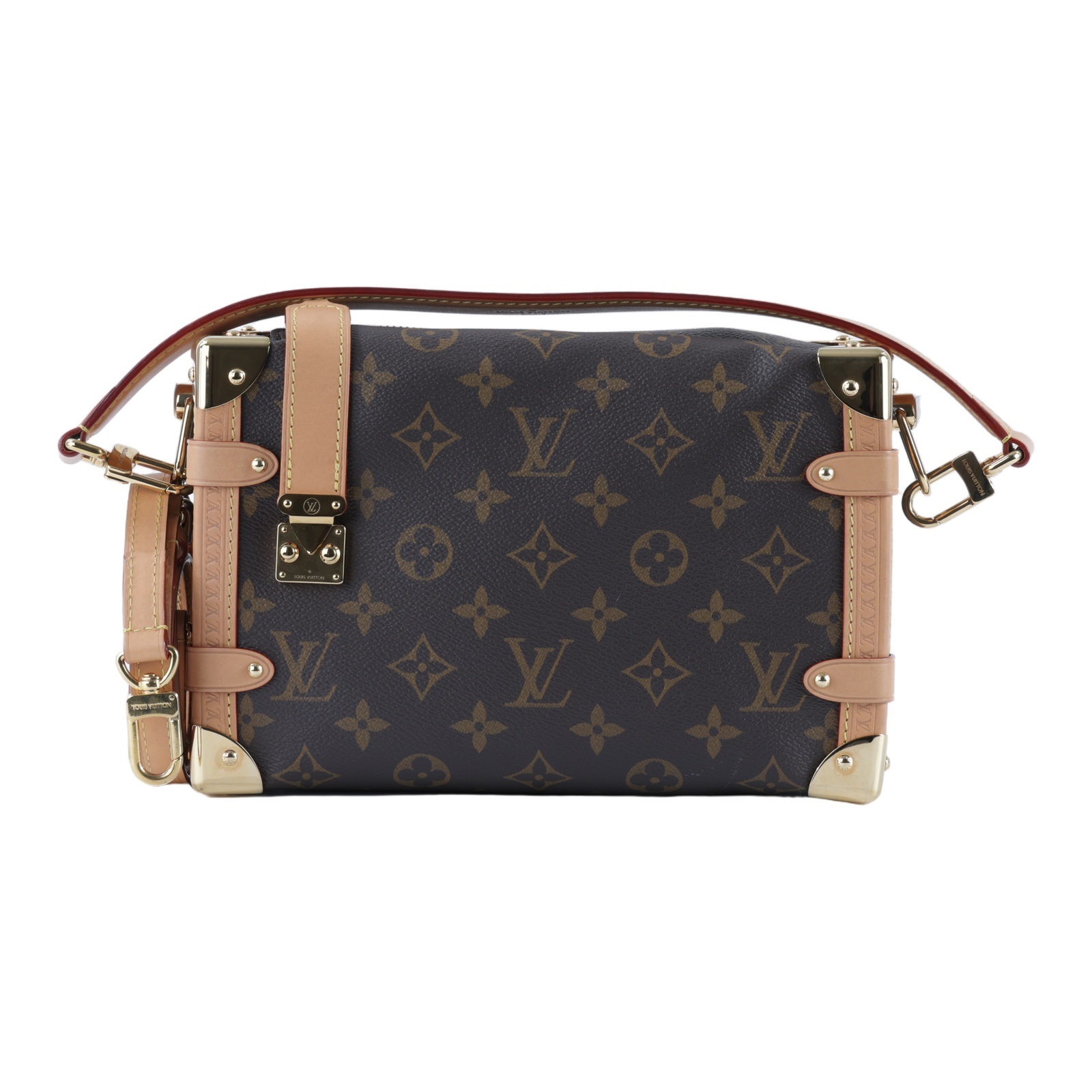 路易威登 LOUIS VUITTON Side Trunk MM 老花 手提 肩背 箱包 M46358 晶片款 原花SIDE TRUNK MM 背帶2