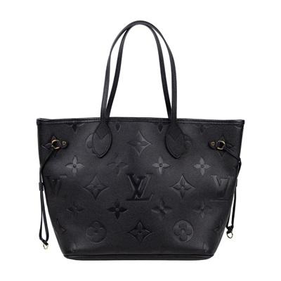 路易威登 LOUIS VUITTON Neverfull MM 手提 托特包 壓花牛皮 黑色 M45685 晶片款 黑壓紋NEVERFULL MM 防塵袋/內袋