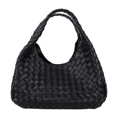 寶緹嘉 BOTTEGA VENETA Campana 編織 手提包 肩背包 中型 844249V4SC01019 黑Campana  中號 防塵袋/保證卡