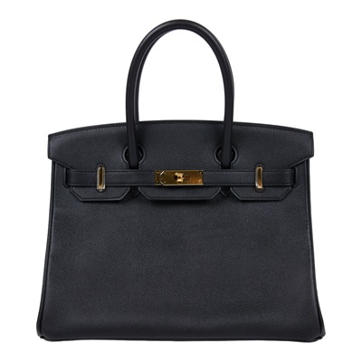 愛馬仕 Hermes Birkin Bag 柏金包 30 金色五金 黑色 H041701CC89 XCT054 GB  原廠盒子/防塵袋/鎖組/雨衣/購買證明正本