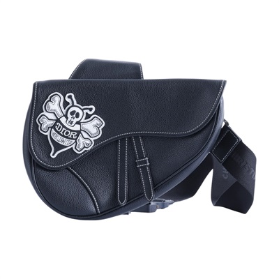 迪奧 CHRISTIAN DIOR Saddle 馬鞍包 胸包 斜背包 腰包 1ADPO093YZS 黑Shawn Stussy蜜蜂刺繡馬鞍包 無附屬品