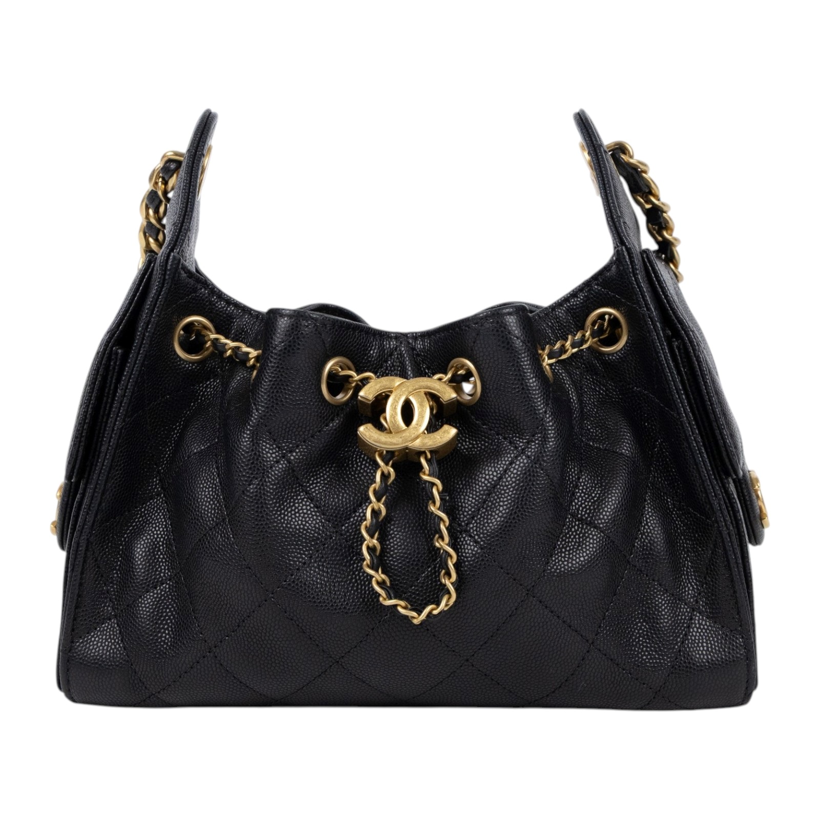 香奈兒 CHANEL 25 迷你包 AS5631 晶片款 黑荔枝25包 MINI 無附屬品