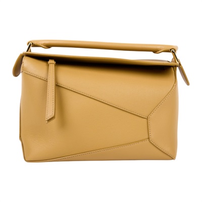 羅意威 LOEWE Small Puzzle Edge 手拿 肩背 斜背包  淺棕黃PUZZLE EDGE SMALL 背帶