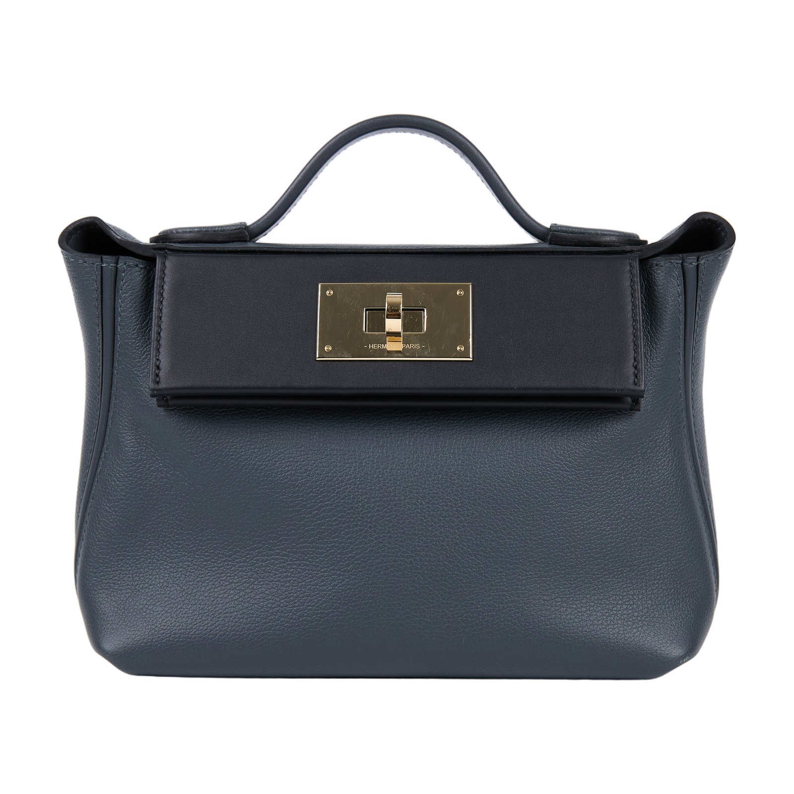 愛馬仕 Hermes 24/24 21 手提包 金色五金 霧霾灰色 黑色 H085157CPAF /WIT571CK  原廠盒子/防塵袋/購買證明正本/雨衣/背帶