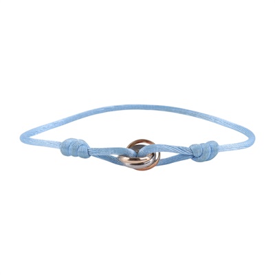 卡地亞 CARTIER Trinity 手環 B6016700 三環藍繩手鍊 保證卡