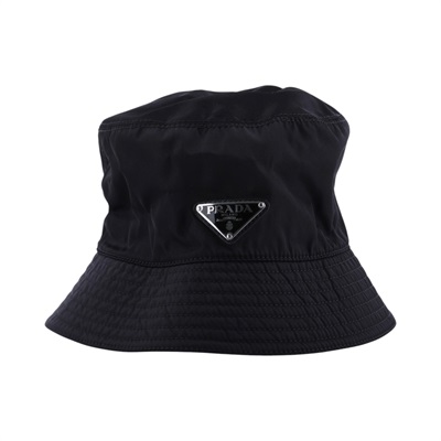 普拉達 PRADA Re-Nylon 漁夫帽 1HC137_2DMI_M 黑尼龍漁夫帽 #M 無附屬品