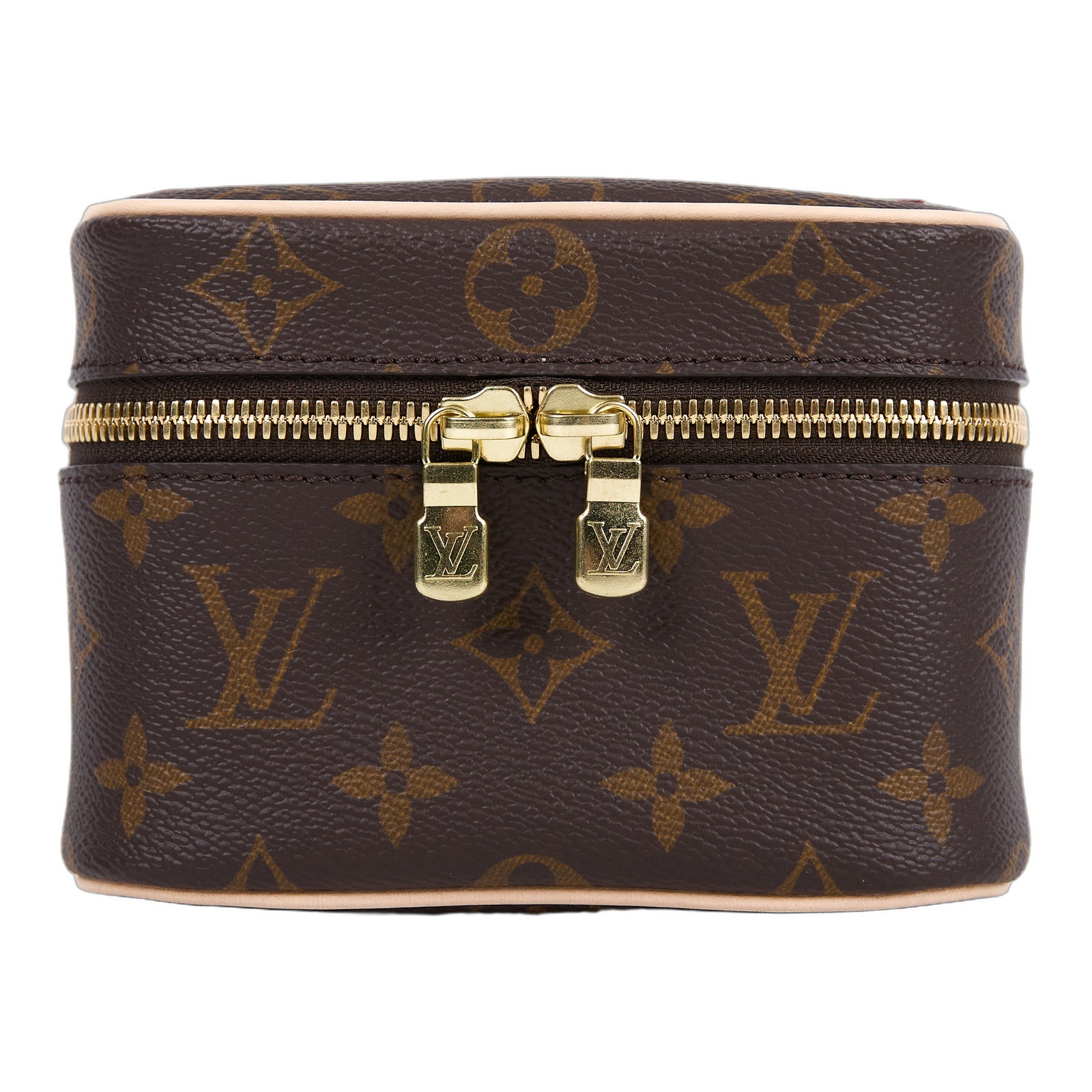 路易威登 LOUIS VUITTON Nice Nano 經典帆布 梳洗袋 化妝箱 M44936 晶片款 原花NICE NANO 原廠盒子/防塵袋