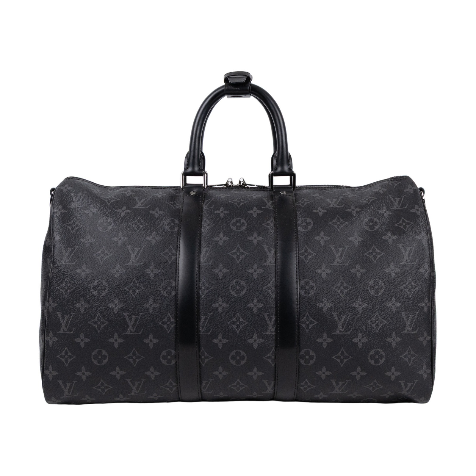 路易威登 LOUIS VUITTON Keepall Bandoulière 45 Eclipse帆布 波士頓包  旅行袋 M40569  防塵袋/行李吊牌/背袋