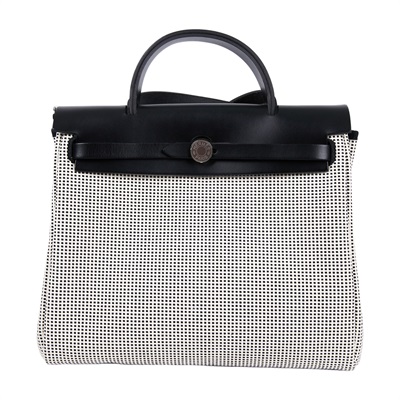 愛馬仕 Hermes Herbag Zip 31 銀色五金 黑色 H082926CKAA /B MN 003 KD  原廠盒子/國外購買證明/鎖組/內袋