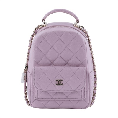 香奈兒 CHANEL 經典 迷你 後背包 AP3753 晶片款 粉色迷你後背包 防塵袋