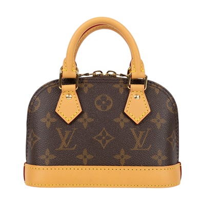路易威登 LOUIS VUITTON Nano Alma 貝殼包 經典帆布 M82717 晶片款 原花Nano Alma 原廠盒子/防塵袋/背帶