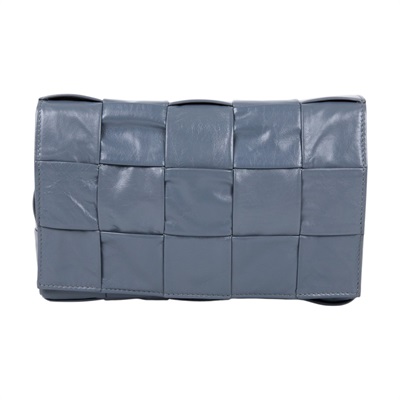 寶緹嘉 BOTTEGA VENETA Cassette 肩背包 斜背包 667298VCQ71 灰油蠟CASSETTE5x3 防塵袋