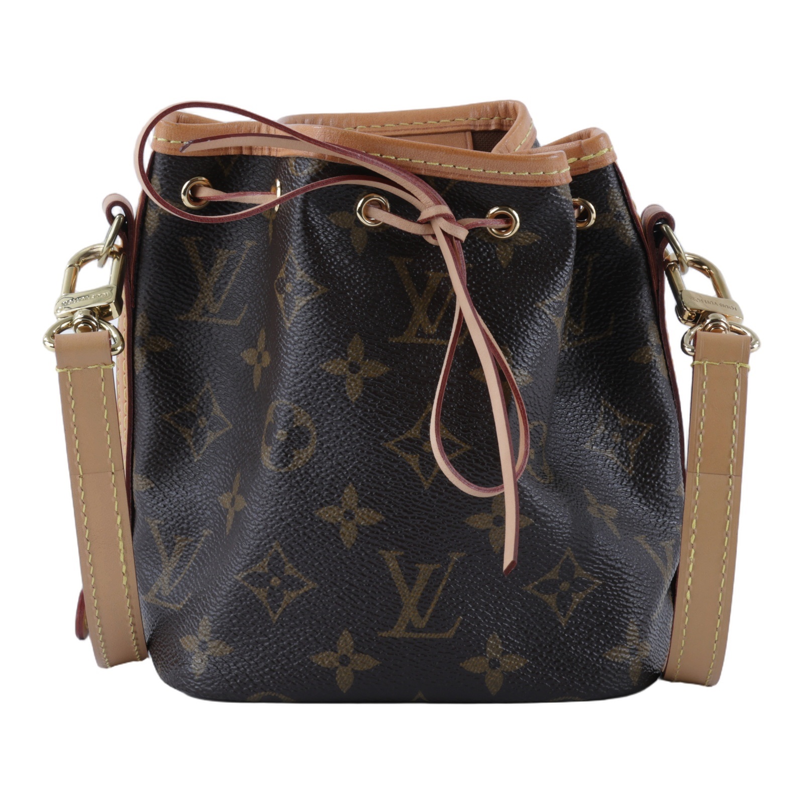 路易威登 LOUIS VUITTON Nano Noé 舊款 束口水桶包 M41346 NANO NOE 舊版 背帶改造 原背帶移除，附原廠肩帶