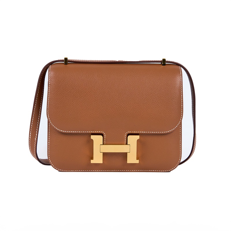 愛馬仕 Hermes Constance Bag 康康包 18 CN18 Z 刻 金棕CONSTANCE18 防塵袋