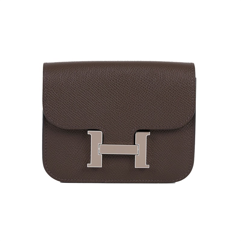 愛馬仕 Hermes Constance Bag Epsom 康康包 短夾 Slim  CNSLIM B刻/色號4C  原廠盒子/防塵袋/國外購買證明