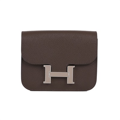 愛馬仕 Hermes Constance Bag Epsom 康康包 短夾 Slim  CNSLIM B刻/色號4C  原廠盒子/防塵袋/國外購買證明