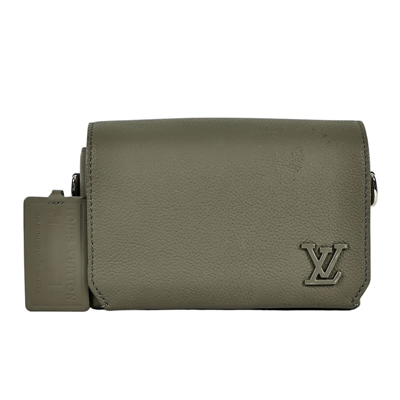 路易威登 LOUIS VUITTON 翻蓋隨身錢包 綠色 M82086 晶片款 綠翻蓋隨身錢包 無附屬品