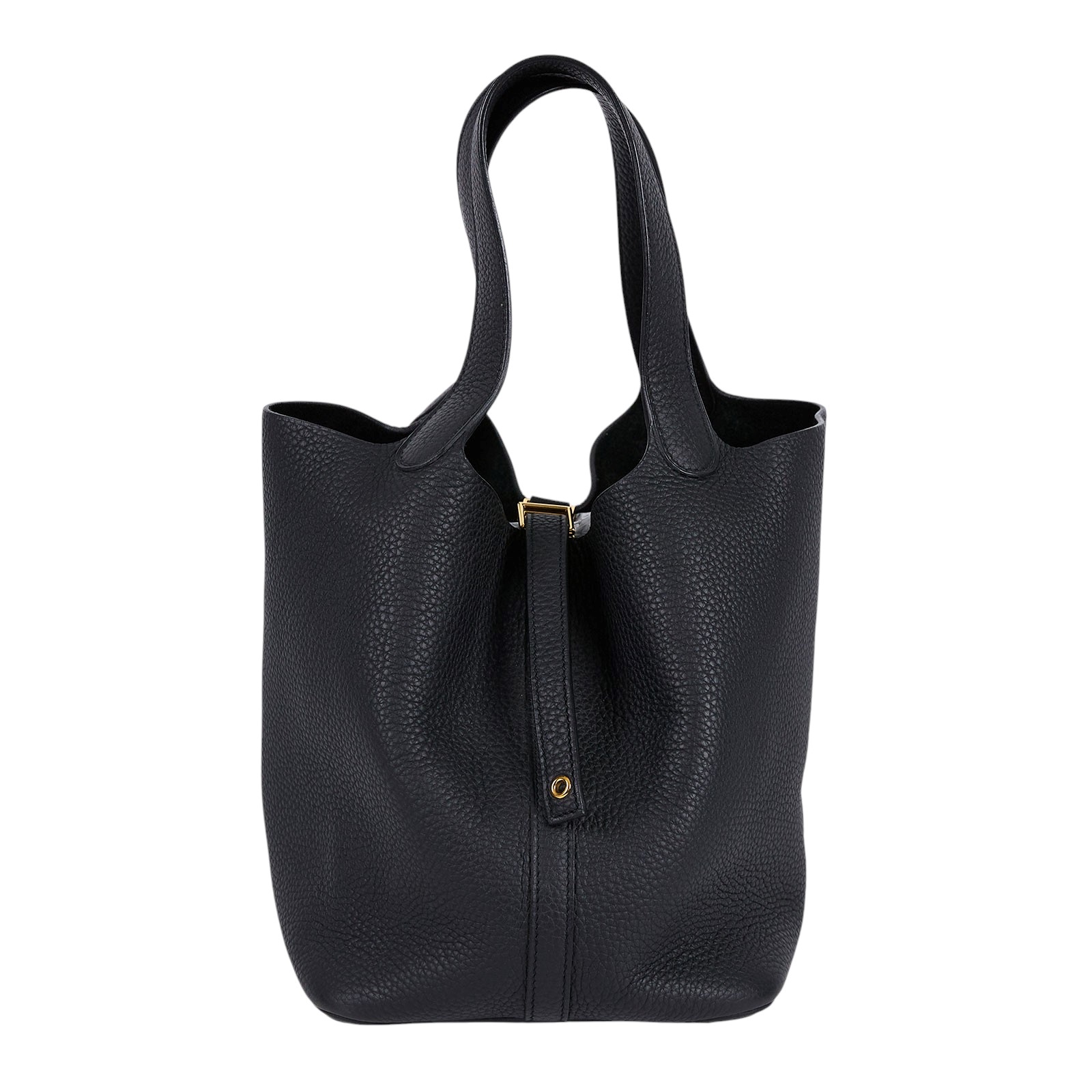 愛馬仕 Hermes Picotin Lock 22 菜籃子包 PT22 黑金PICOTIN22 Z刻 防塵袋/鎖組