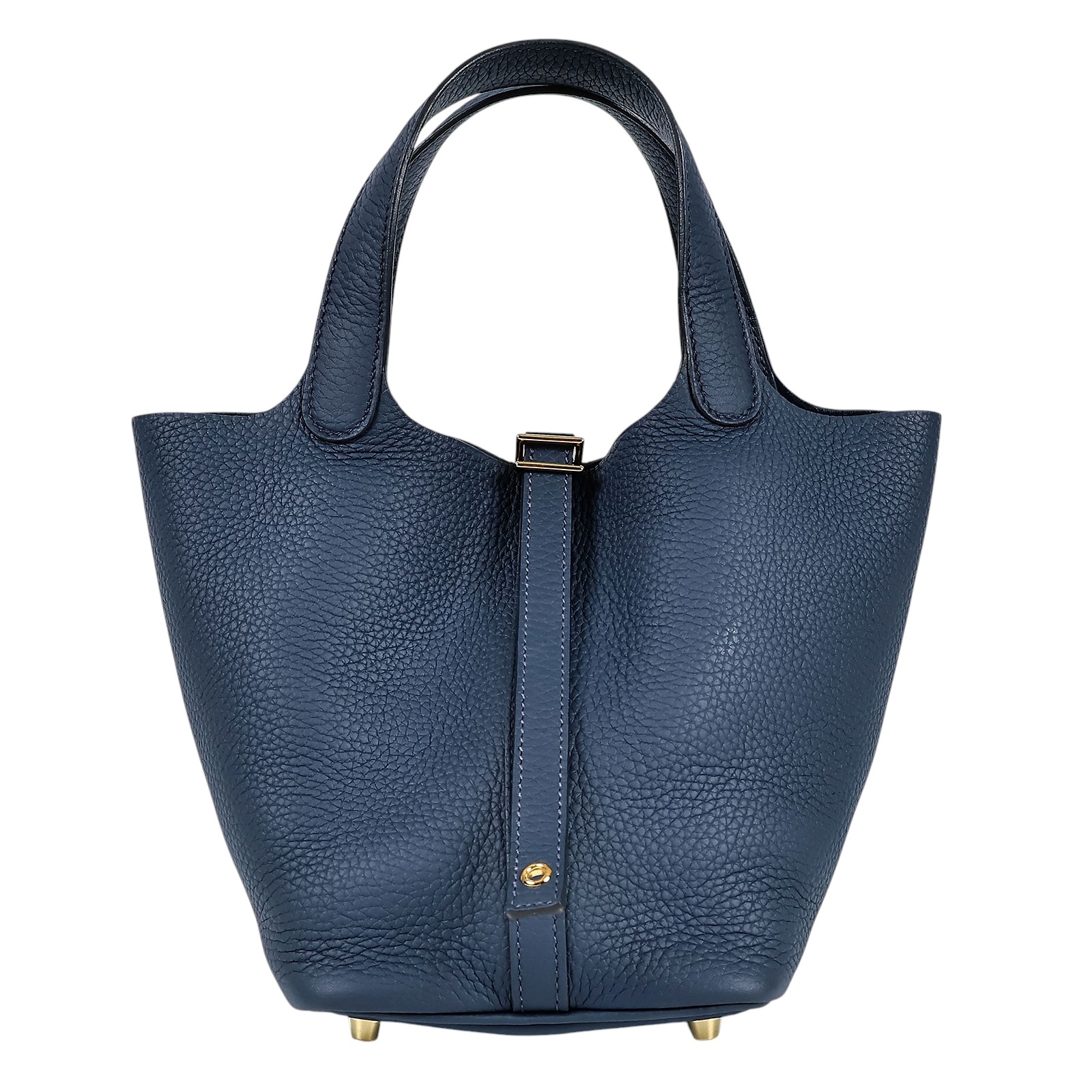 愛馬仕 Hermes Picotin Lock 18 菜籃子包 PT18 U刻 普魯士藍 PICOTIN18 原廠盒子/防塵袋/購買證明/鎖組