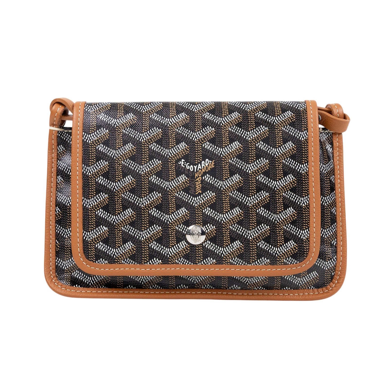 高雅德 GOYARD Plumet Pocket Wallet 肩背 隨身錢包 PLUMETPMLTY 咖PLUMET 防塵袋