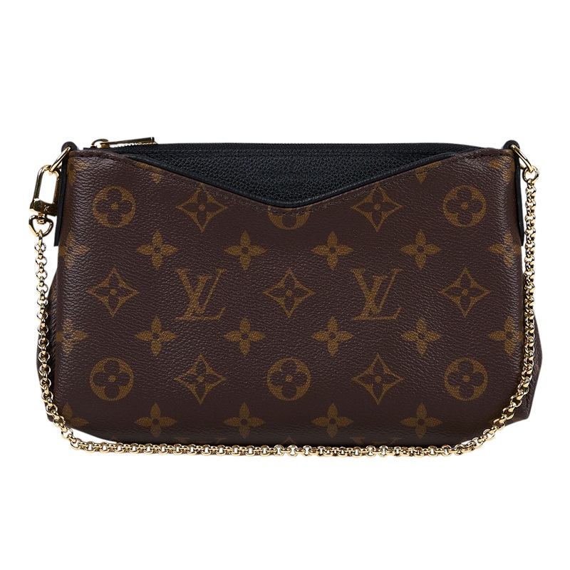 路易威登 LOUIS VUITTON Pallas 鍊帶 手提包 M41639 棕原花Pallas Clutch 手拿鏈條單肩斜背包 背帶/防塵袋/購買證明