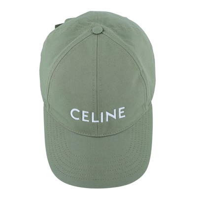 思琳 CELINE 棉質棒球帽 2AUA1969P_S 深綠LOGO老帽 無附屬品