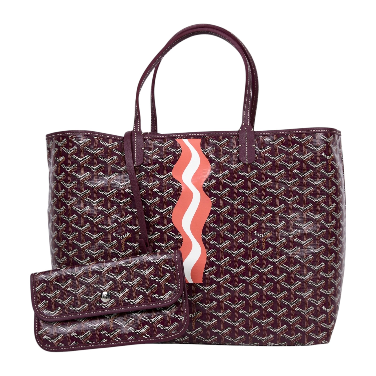 高雅德 GOYARD Saint Louis PM Bag 托特包 STLOUIPMLTY 酒紅LOUIS PM 防塵袋/內袋